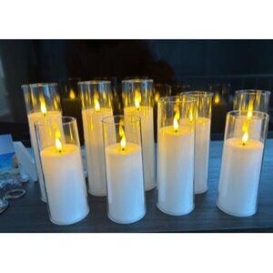 New Flickering Flameless Candles Battery Operated with Remote and 2/4/6/8 H